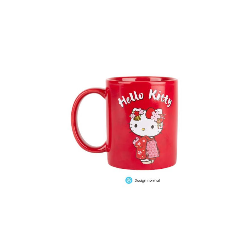 TAZA TERMOSENSIBLE KONIX HELLO KITTY KIMONO