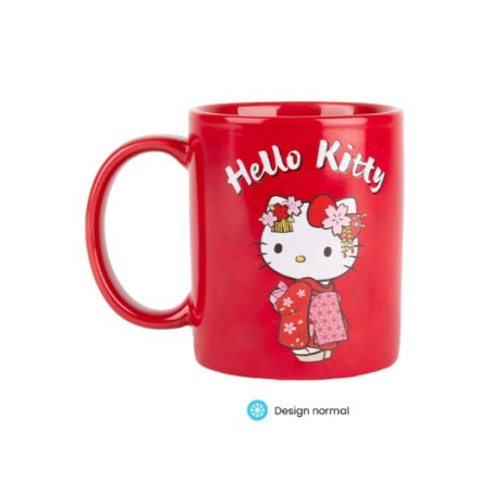 TAZA TERMOSENSIBLE KONIX HELLO KITTY KIMONO