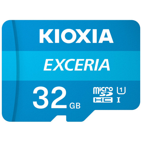 Tarjeta micro sd kioxia 32gb exceria uhs - i c10 r100 con adaptador