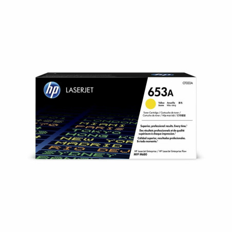 Tóner HP Cartucho de tóner original LaserJet HP 653A amarillo Amarillo