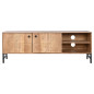 Mobile TV Home ESPRIT Marrone Nero Metallo Acacia 145 x 40 x 52 cm Mobile TV Home ESPRIT Marrone Nero Metallo Acacia 145 x 40 x 52 cm