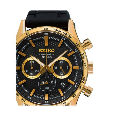 Orologio Uomo Seiko SSB446P1 Nero