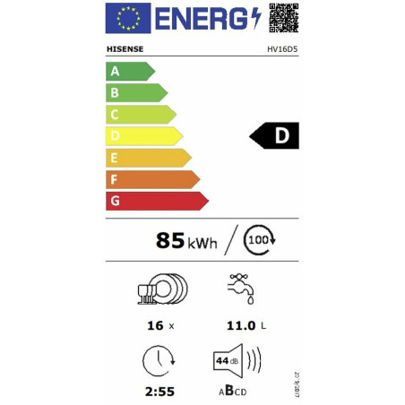 Lavavajillas Hisense HV16D5