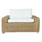 Poltrona da giardino Home ESPRIT Beige Marrone Chiaro 111 x 87 x 63 cm