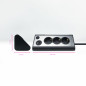 Nanocable 10.37.0013-BK prolunghe e multiple 1,5 m 3 presa(e) AC Interno Alluminio, Nero