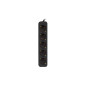 Lanberg PS0-05F-0300-BK prolunghe e multiple 3 m 5 presa(e) AC Interno Nero