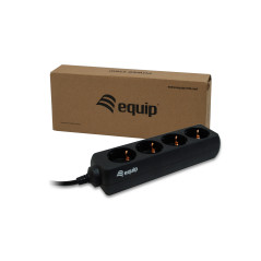 Equip 333281 prolunghe e multiple 1,1 m 4 presa(e) AC Nero
