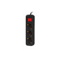 Lanberg PS1-03F-0150-BK prolunghe e multiple 1,5 m 3 presa(e) AC Interno Nero