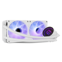 NOX Hummer M-240 ARGB Processore Raffreddatore di liquidi tutto in uno 12 cm Bianco