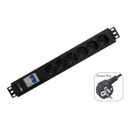 WP WPN-PDU-G02-12 prolunghe e multiple 2 m 12 presa(e) AC Nero