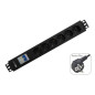 WP WPN-PDU-G02-12 prolunghe e multiple 2 m 12 presa(e) AC Nero