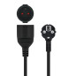 Nanocable 10.22.0603-BK prolunghe e multiple 3 m 1 presa(e) AC Interno Nero