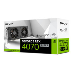 PNY GeForce RTX 4070 SUPER VERTO Overclocked Dual Fan DLSS 3 NVIDIA 12 GB GDDR6X