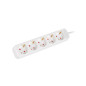 Lanberg PS0-05F-0300-W prolunghe e multiple 3 m 5 presa(e) AC Interno Bianco