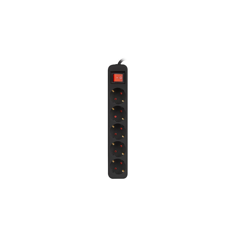 Lanberg PS1-05F-0150-BK prolunghe e multiple 1,5 m 5 presa(e) AC Interno Nero Lanberg PS1-05F-0150-BK prolunghe e multiple 1,5 m 5 presa(e) AC Interno Nero