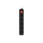 Lanberg PS1-05F-0150-BK prolunghe e multiple 1,5 m 5 presa(e) AC Interno Nero Lanberg PS1-05F-0150-BK prolunghe e multiple 1,5 m 5 presa(e) AC Interno Nero