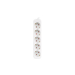 Lanberg PS0-05F-0150-W prolunghe e multiple 1,5 m 5 presa(e) AC Interno Bianco