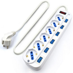 Ewent EW3932-3M protezione da sovraccarico Bianco 6 presa(e) AC