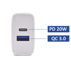 Ewent EW1321 Caricabatterie per dispositivi mobili Universale Bianco AC Ricarica rapida Interno