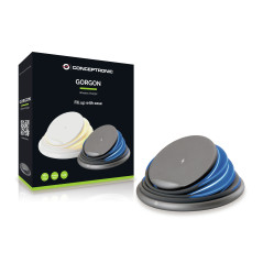 Conceptronic GORGON02G Caricabatterie per dispositivi mobili Universale Grigio USB Carica wireless Ricarica rapida Interno