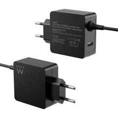 Ewent EW3979 Caricabatterie per dispositivi mobili Computer portatile Nero AC Ricarica rapida Interno