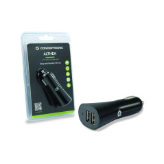 Conceptronic CUSBCAR4A Fotocamera, GPS, MP3, Smartphone, Tablet Nero Accendisigari Auto