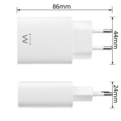 Ewent EW1320 Caricabatterie per dispositivi mobili Smartphone, Universale Bianco AC Interno