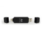 Ewent EW1075 lettore di schede USB 3.2 Gen 1 (3.1 Gen 1) Type-A/Type-C Nero