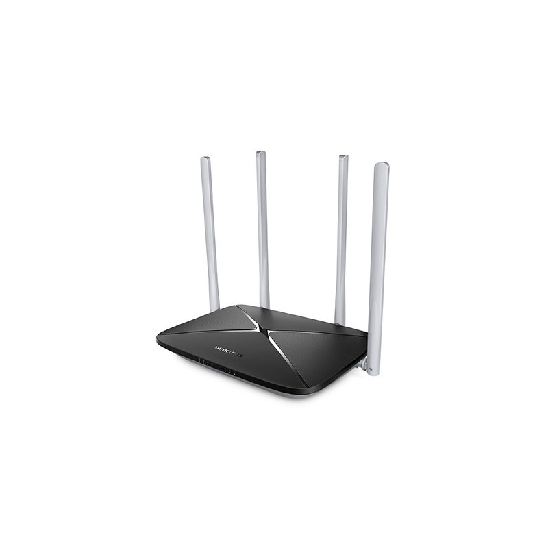 Mercusys AC12 router wireless Fast Ethernet Dual-band (2.4 GHz/5 GHz) Nero