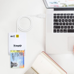 TooQ TQR-210W lettore di card readers Interno USB 2.0 Bianco