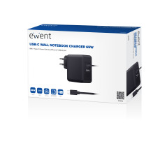 Ewent EW3978 Caricabatterie per dispositivi mobili Computer portatile Nero AC Ricarica rapida Interno