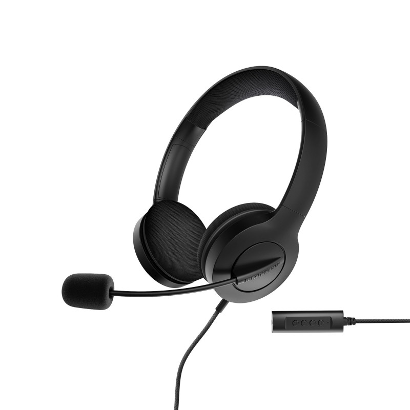 Energy Sistem Headset Office 3 Auricolare Cablato A Padiglione Musica e Chiamate USB tipo A Nero