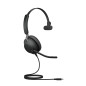 Jabra 24189-889-899 cuffia e auricolare Cablato A Padiglione Musica e Chiamate USB tipo-C Nero