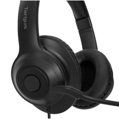Targus AEH102GL cuffia e auricolare Cablato A Padiglione Musica e Chiamate USB tipo A Nero
