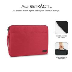 SUBBLIM SUB-LS-0PS0103 borsa per laptop 39,6 cm (15.6") Custodia a tasca Rosso