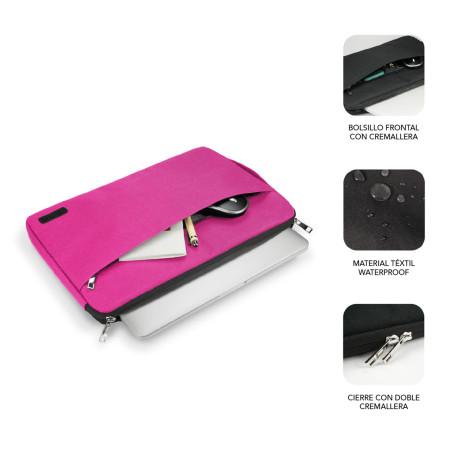 SUBBLIM SUB-LS-0PS0104 borsa per laptop 39,6 cm (15.6") Custodia a tasca Rosa