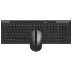 Rapoo 8210M tastiera Mouse incluso Universale Bluetooth QWERTY Nero
