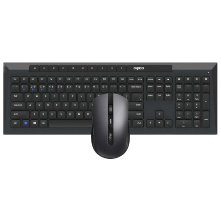 Rapoo 8210M tastiera Mouse incluso Universale Bluetooth QWERTY Nero