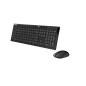 Rapoo 8210M tastiera Mouse incluso Universale Bluetooth QWERTY Nero Rapoo 8210M tastiera Mouse incluso Universale Bluetooth QWERTY Nero