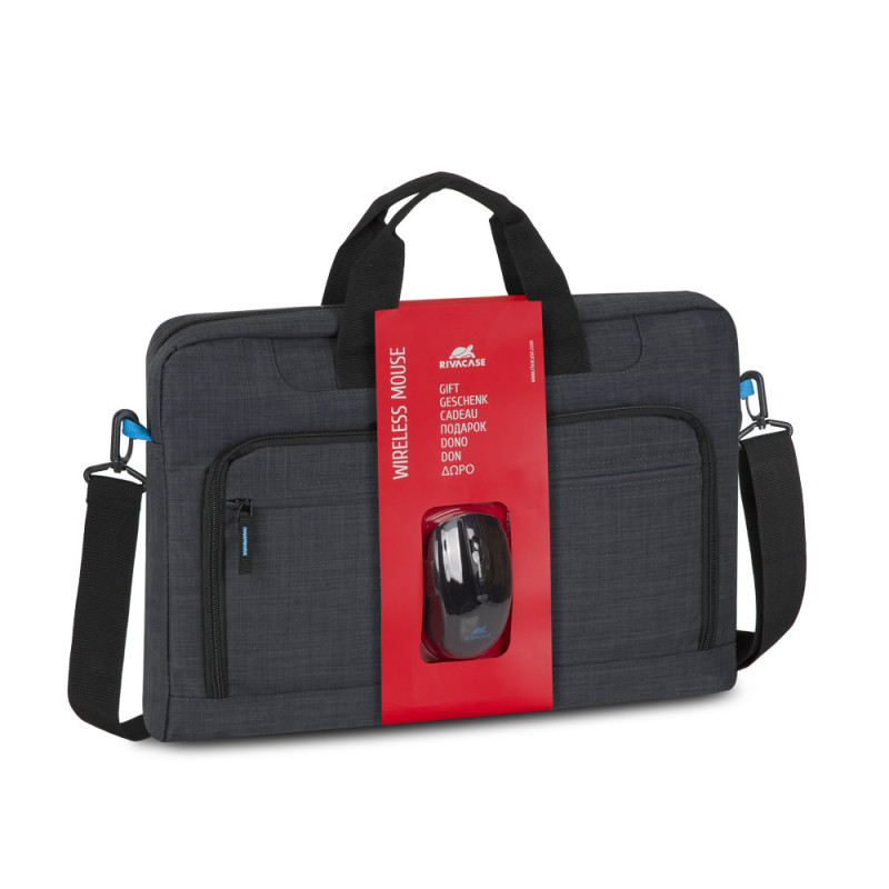 Rivacase Regent 8058 43,9 cm (17.3") Borsa da corriere Nero, Ciano Rivacase Regent 8058 43,9 cm (17.3") Borsa da corriere Nero, Ciano