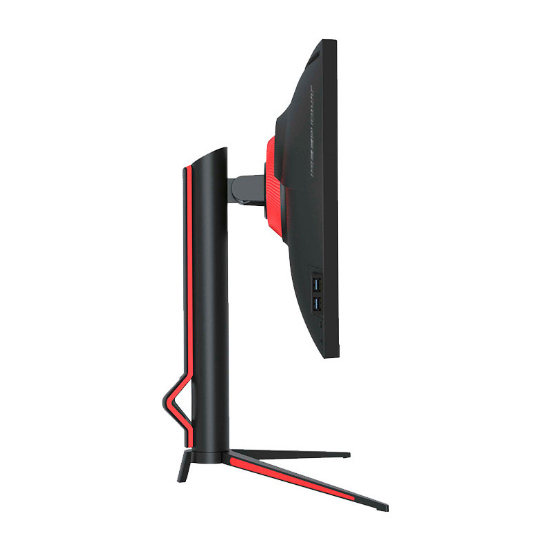 KeepOut XGM34UW LED display 86,4 cm (34") 3440 x 1440 Pixel UltraWide Quad HD Nero, Rosso