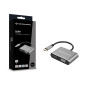 Conceptronic DONN16G replicatore di porte e docking station per laptop Cablato USB 3.2 Gen 1 (3.1 Gen 1) Type-C Nero, Argento
