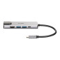 D-Link DUB-M520 replicatore di porte e docking station per laptop Cablato Thunderbolt 3 Alluminio