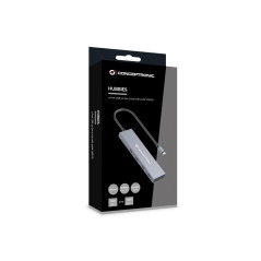 Conceptronic HUBBIES14G hub di interfaccia USB 3.2 Gen 2 (3.1 Gen 2) Type-C 10000 Mbit s Grigio