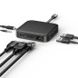 HYPER HD583-GL replicatore di porte e docking station per laptop USB 3.2 Gen 1 (3.1 Gen 1) Type-C Nero