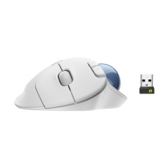 Logitech 910-006438 mouse Ufficio Mano destra RF senza fili + Bluetooth Trackball 2000 DPI