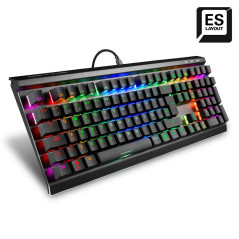 Sharkoon SKILLER SGK60 tastiera Gaming USB QWERTY Spagnolo Nero