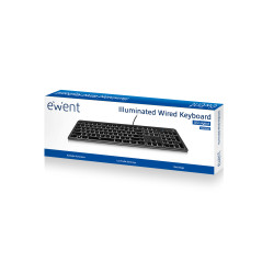 Ewent EW3269 tastiera Universale USB QWERTY Spagnolo Nero