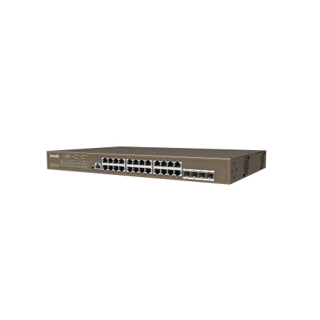 Tenda TEG5328P-24-410W Gestito L3 Gigabit Ethernet (10/100/1000) Supporto Power over Ethernet (PoE) 1U Grigio