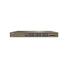 Tenda TEG5328P-24-410W Gestito L3 Gigabit Ethernet (10 100 1000) Supporto Power over Ethernet (PoE) 1U Grigio